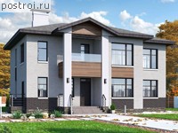 N-250-1P проект двухэтажного коттеджа из пеноблоков размером 14 на 17 