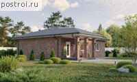 P-101-1P проект коттеджа из пенобетона размером 13 на 14