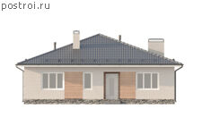 P-147-1P проект дома из газобетона размером 12 на 15 - вид спереди P-147-1P проект дома из газобетона размером 12 на 15 - вид спереди