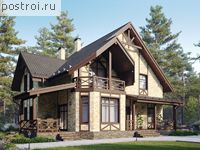 P-160-1P проект двухэтажного коттеджа из пеноблоков размером 12 на 10 