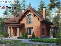 P-161-1K проект двухэтажного дома из кирпича с подвалом размером 9 на 9 