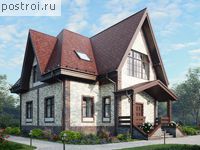 P-179-1P проект двухэтажного дома из пеноблоков размером 11 на 13 