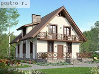 R-142-1K проект двухэтажного дома из кирпича размером 8 на 11 