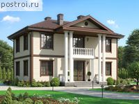 R-143-1K проект двухэтажного дома из кирпича размером 12 на 7 