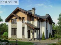 R-145-1P проект двухэтажного дома из газобетона размером 9 на 12 