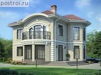 R-150-2P проект двухэтажного коттеджа из пеноблоков размером 11 на 10 