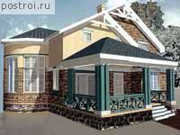 R-215-1K проект двухэтажного дома из кирпича размером 15 на 11 