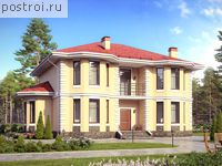 R-219-1K проект двухэтажного дома из кирпича размером 16 на 12 