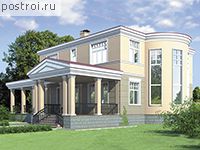 R-229-1K проект двухэтажного коттеджа из кирпича размером 11 на 14 