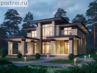 R-245-1K проект двухэтажного дома из кирпича размером 12 на 13