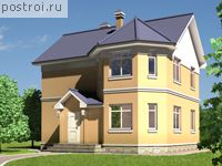 T-110-2K проект двухэтажного коттеджа из кирпича размером 9 на 6 