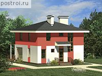 T-132-1K проект двухэтажного дома из кирпича размером 10 на 9 