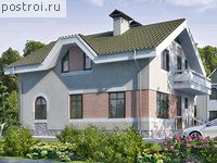 T-139-1K проект двухэтажного дома из кирпича размером 10 на 8 