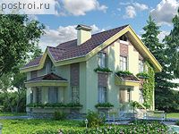 T-204-1K проект одноэтажного дома из кирпича с мансардой размером 11 на 13 