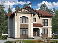 T-220-1P проект двухэтажного коттеджа из газобетона размером 15 на 12 