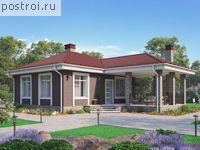 U-056-1K проект одноэтажной бани из кирпича размером 7 на 10