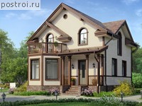 U-078-1K проект двухэтажного дома из кирпича размером 7 на 9