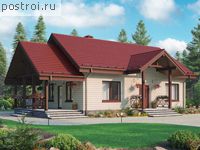 U-082-1K проект одноэтажного дома из кирпича размером 11 на 8 