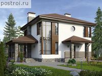 U-143-1K проект двухэтажного дома из кирпича размером 10 на 10 