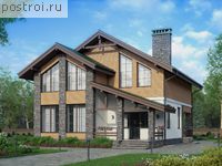 U-165-1P проект двухэтажного дома из пеноблоков размером 10 на 13 