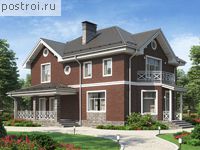 U-168-1K проект двухэтажного дома из кирпича размером 8 на 14 