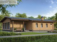 U-170-1K проект одноэтажной бани из кирпича размером 12 на 21 