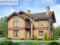 U-172-1K проект двухэтажного дома из кирпича размером 11 на 13 