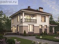 U-173-1K проект двухэтажного дома из кирпича размером 10 на 12 