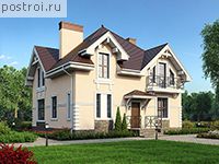 U-185-1K проект двухэтажного дома из кирпича размером 11 на 11 