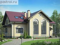 U-223-1K проект двухэтажного коттеджа из кирпича размером 13 на 16 