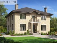 U-230-1K проект двухэтажного дома из кирпича размером 12 на 12 