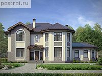 U-287-1K проект двухэтажного дома из кирпича размером 13 на 20 