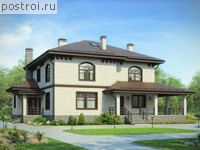 U-362-1K проект трехэтажного дома из кирпича с подвалом и мансардой размером 12 на 15 