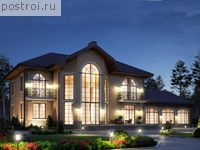 U-373-1P проект двухэтажного дома из газобетона размером 16 на 26 