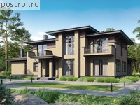 U-388-1K проект двухэтажного дома из кирпича размером 22 на 21