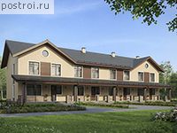 U-402-1P проект двухэтажного дома из газобетона размером 10 на 29 