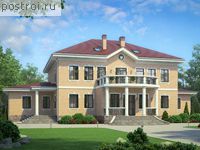 U-560-1P проект двухэтажного дома из газобетона размером 20 на 30 