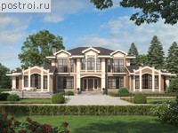 U-644-1K проект двухэтажного дома из кирпича с цоколем размером 31 на 20