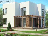 V-131-1P проект двухэтажного дома из газобетона размером 11 на 10 