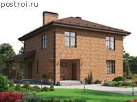 V-147-2K проект двухэтажного дома из кирпича размером 11 на 13 