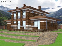 V-160-1K проект двухэтажного дома из кирпича размером 13 на 16