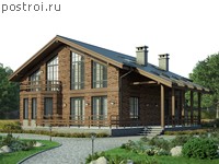 V-180-2P проект двухэтажного дома из пеноблоков размером 11 на 13 