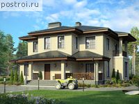 V-187-1K проект двухэтажного дома из кирпича размером 14 на 11 