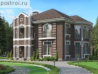 V-200-1K проект двухэтажного коттеджа из кирпича размером 10 на 12 