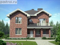 V-206-1K проект двухэтажного дома из кирпича размером 12 на 14