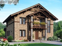 X-220-1K проект двухэтажного дома из кирпича размером 11 на 10